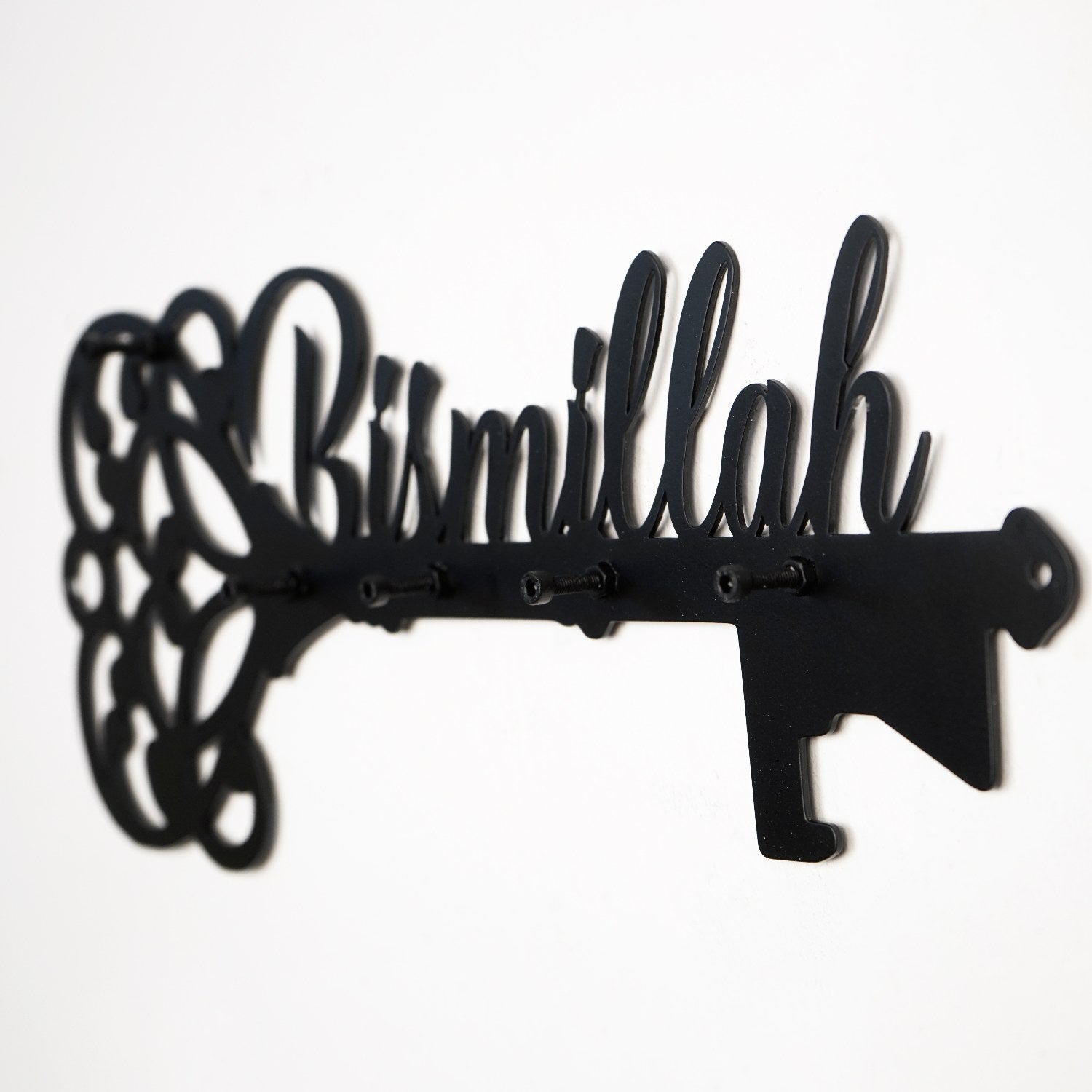 islamic-metal-wall-art-key-holder-bismillah-for-entryway-decor-and-function-islamicartstores