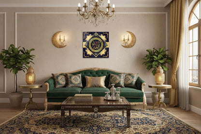 allah-islamic-glass-wall-clock-lifestyle-shot - Islamic Art Stores